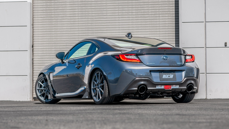 Borla 22-23 Subaru BRZ/Toyota GR86 2.4L RWD AT/MT ATAK Catback Exhaust - Black Chrome Tips - Image 3