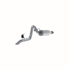 Alternative view of MBRP 04-06 Jeep Wrangler (TJ) Unlimited 4 0L I-6 Cat Back Single Aluminized Exhaust