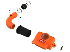 Alternative view of aFe 22-23 Toyota GR86 / Subaru BRZ Takeda Momentum Pro 5R Orange Edition Cold Air Intake System