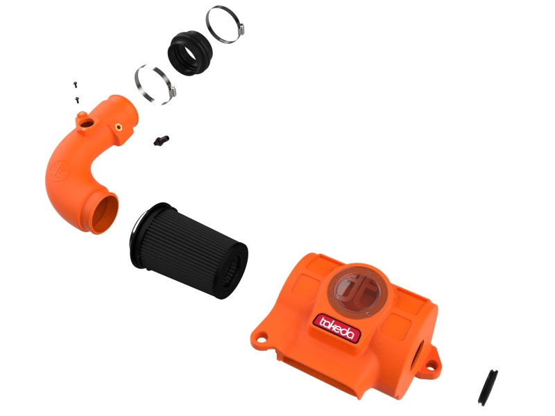 aFe 22-23 Toyota GR86 / Subaru BRZ Takeda Momentum Pro 5R Orange Edition Cold Air Intake System - Image 2