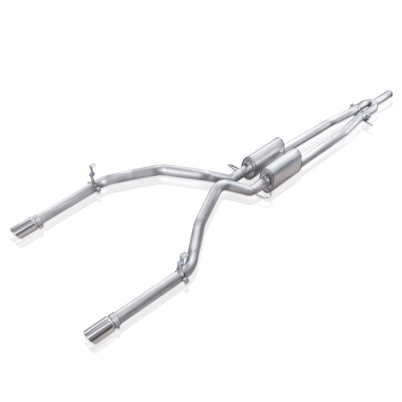 Stainless Works Chevy Silverado/GMC Sierra 2007-16 5.3L/6.2L Exhaust Y-Pipe Under Bumper Exit - Image 3