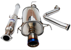 Alternative view of Invidia 97-01 Prelude Q300 Titanium Rolled Tip Cat-back Exhaust **Fits BASE Model ONLY**