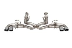 Corsa 20-22 Corvette C8 3in Valved Cat-Back 4.5in Pol Quad Tips - Fits Factory NPP Exhaust w/ AFM - Image 2