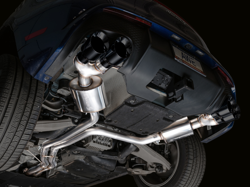 AWE Tuning 2022+ Porsche Macan 2.9TT Touring Edition Catback Exhaust w/ Diamond Black Tips - Image 11
