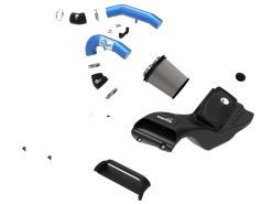 Alternative view of aFe 21-22 Ford F-150 Raptor V6-3.5L(tt) Momentum XP Cold Air Intake System Blue w/ Pro Dry S Filter