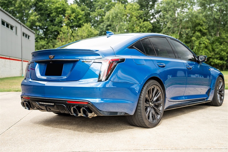 Corsa 22-24 Caddy CT5-V Blackwing 3in Axle-Back - Act. Exh. - Dual Rear Exit - Twin 4.5in Tips - Blk - Image 2