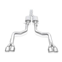 Stainless Works 15-19 Dodge Challenger 6.2L/6.4L Hemi 3in Redline Catback X-Pipe w/4in Quad Tips - Image 10