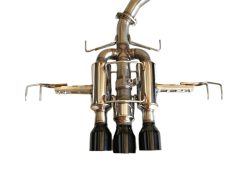 Invidia 22+ HONDA CIVIC TYPE-R FL5 R400 SINGLE LAYER BLACK TIP CAT-BACK (NON POLISH PIPE) - Image 3