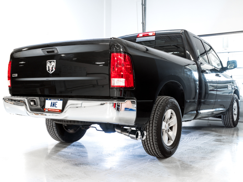 AWE Tuning 09-18 RAM 1500 5.7L (w/o Cutouts) 0FG Single Side Exit Cat-Back Exhaust - Chrome Tips - Image 4