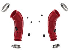 Alternative view of aFe Power 22-24 Toyota Land Cruiser (J300) / 22-24 Toyota Tundra V6-3.4L (tt) Red Turbo Inlet Pipes