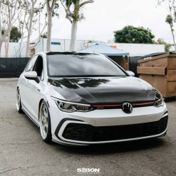 Seibon 22-23 Volkswagen Golf GTI/R  TM-Style Carbon Fiber Hood - Image 7