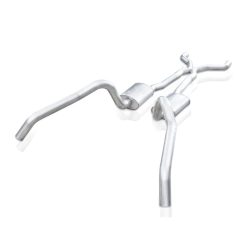 Alternative view of Stainless Works 62-67 Chevy Nova 3in Catback w/ X-Pipe Turbo Chambered Mufflers 3in Cores