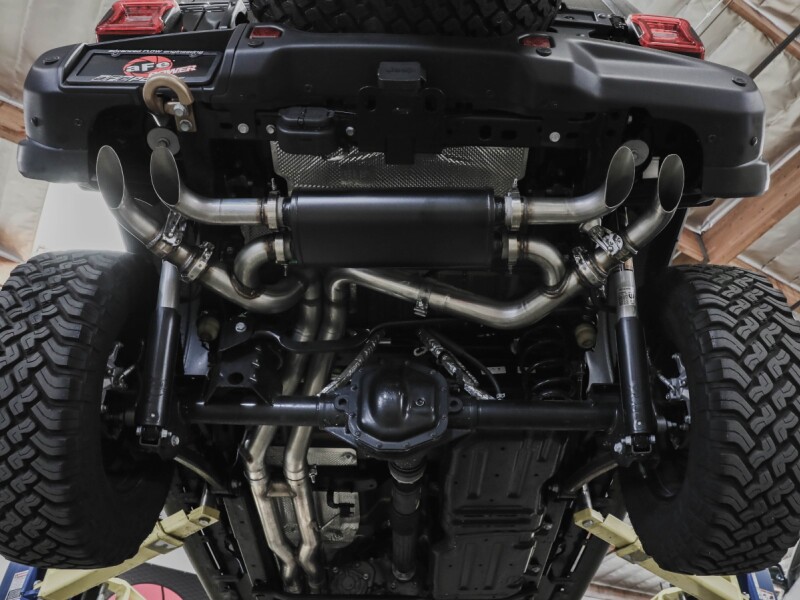 aFe 21-22 Jeep Wrangler JL Vulcan Series Stainless Steel Cat-Back Exhaust System - Image 5
