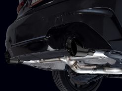 Alternative view of AWE 19-23 BMW 330i / 21-23 BMW 430i Base G2X Track Edition Axle Back Exhaust - Diamond Black