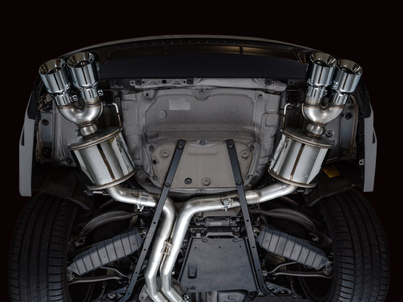 AWE Tuning 19-23 Audi C8 S6/S7 2.9T V6 AWD Touring Edition Exhaust - Chrome Silver Tips - Image 10