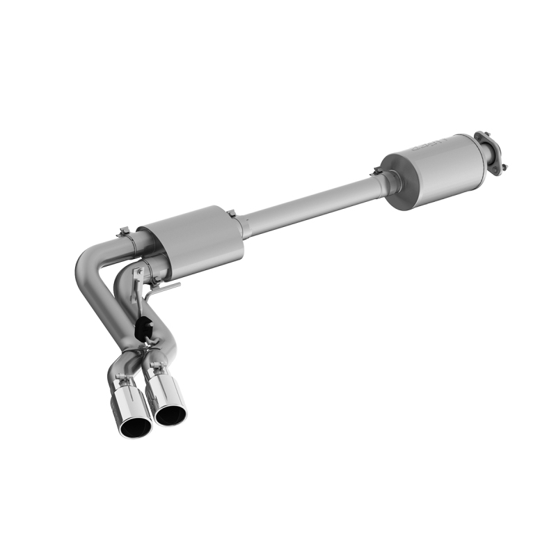 MBRP 15-20 Ford F150 T304 Pre-Axle 4in OD Tips Dual Outlet 3in Cat Back Exhaust - Image 3