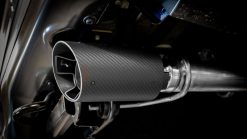 Alternative view of Borla 21-23 Ford Raptor 3in Tail Pipe Kit 4.5in Tip - Carbon Fiber Black Anodized