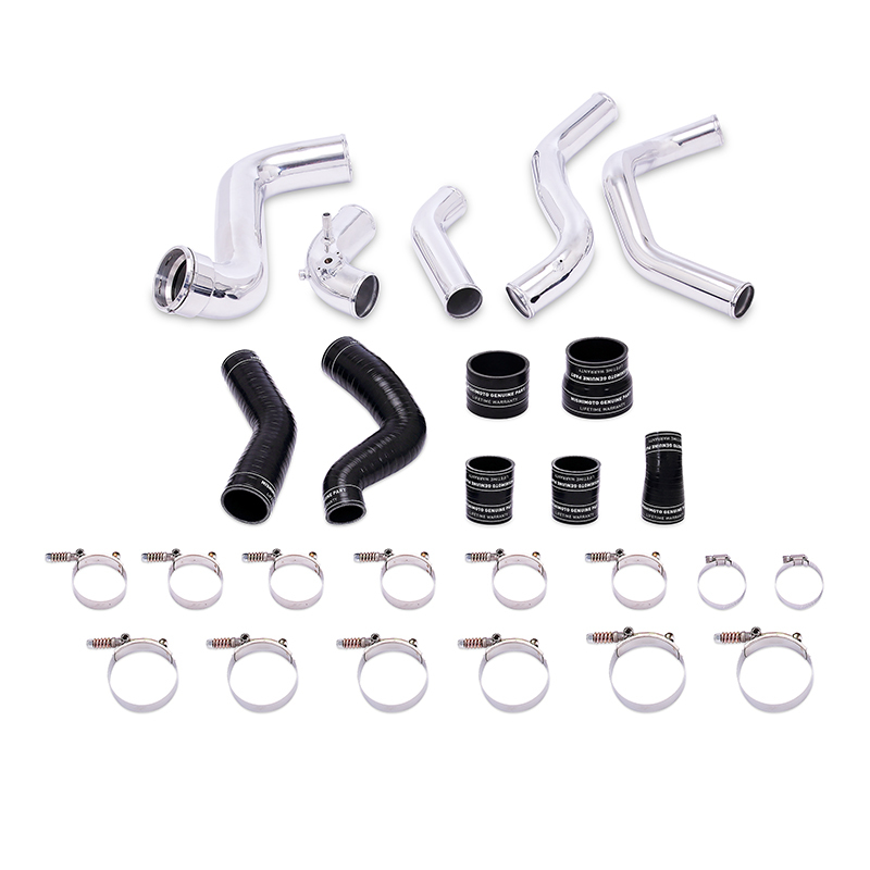 Mishimoto 2011-2014 Ford F-150 EcoBoost Black Intercooler w/ Polished Pipes - Image 2