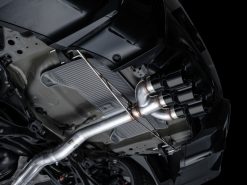 Alternative view of AWE Tuning 2024 Acura Integra Type S DE5 FWD Track Edition Exhaust w/ Triple Diamond Black Tips