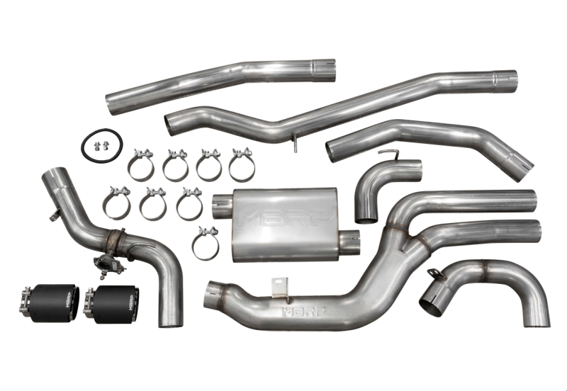 MBRP 2020+ Toyota Supra 3.0L 3in Catback Dual Rear Carbon Fiber Tips - T304 - Image 10