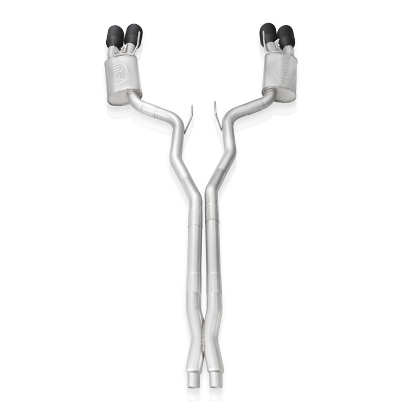Stainless Works 2020 Ford GT500 Redline Catback X-Pipe Exhaust Factory Connect - Black Tips - Image 3