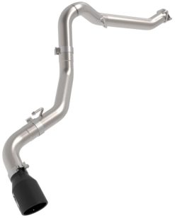 Alternative view of aFe 2021+ Jeep Gladiator V6-3.0L (td) Vulcan Series 3in 304 SS DPF-Back Exhaust System - Black Tip