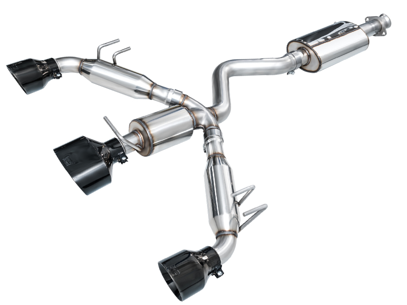 AWE Tuning 2023+ Toyota GR Corolla Touring Edition Exhaust - Diamond Black Tips - Image 2