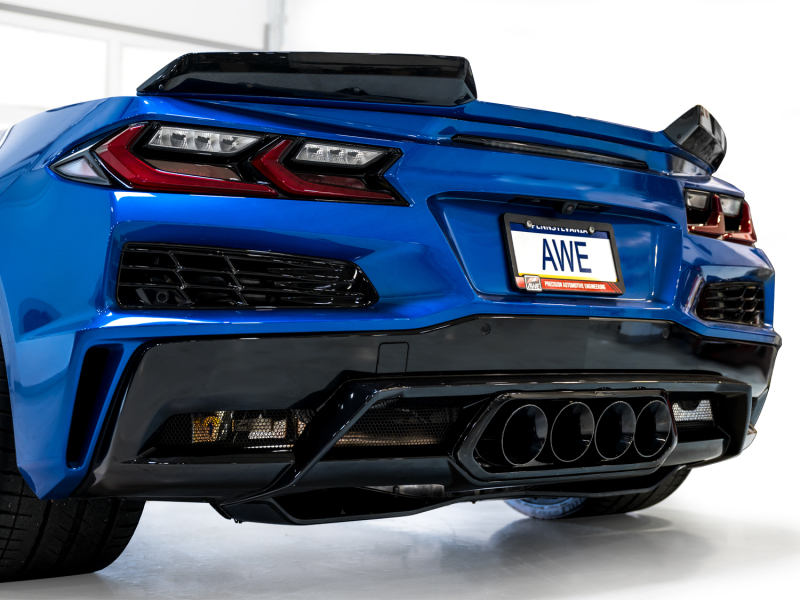AWE 2023 C8 Corvette Z06 SwitchPath Cat-Back Exhaust - Diamond Black Tips - Image 15