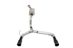 Corsa 21-22 Ford Bronco 2.3L 2-Door 2.75in Cat-Back Dual Rear Exhaust w/ 4in Straight-Cut Black Tips - Image 2