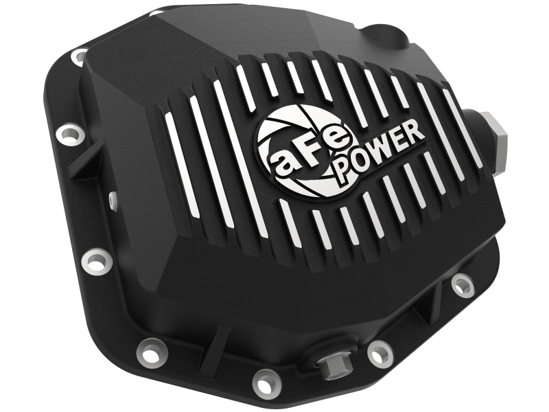 aFe 20-23 Jeep Gladiator JT (Dana M220) Pro Series Rear Differential Cover Black w/ Machined Fins - Image 3
