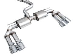 AWE 22-24 Audi 8Y S3 Touring Edition Exhaust - Chrome Silver Tips - Image 6