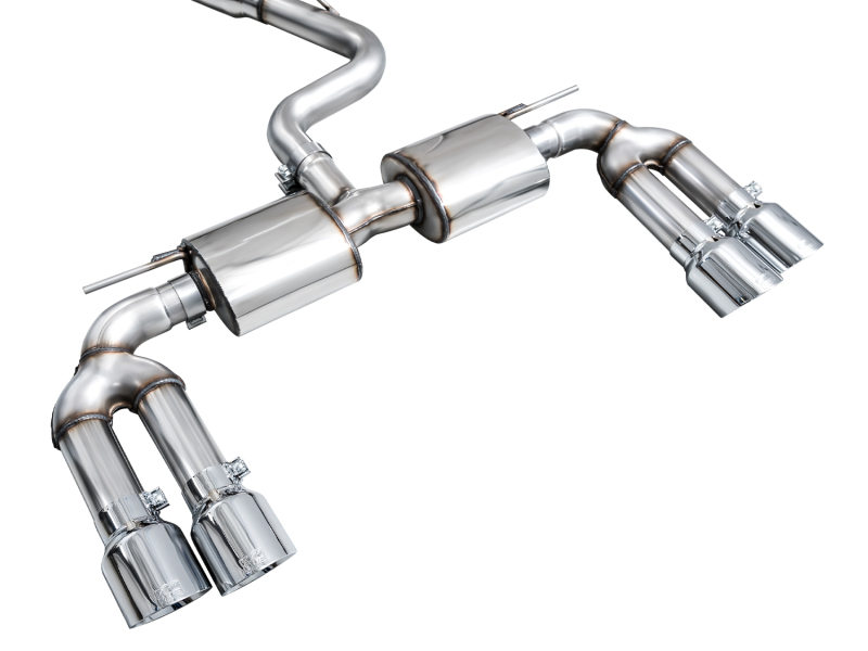 AWE 22-24 Audi 8Y S3 Touring Edition Exhaust - Chrome Silver Tips - Image 6