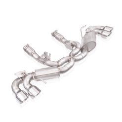 Stainless Works 20-21 Chevrolet Corvette C8 6.2L Redline Cat-Back Exhaust w/ Polished Tips - Image 3