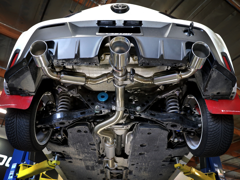 aFe 23-24 Toyota GR Corolla L3 1.6L (t) Gemini XV 3in to 2-1/2in Cat Back Exhaust w/ Polished Tips - Image 6