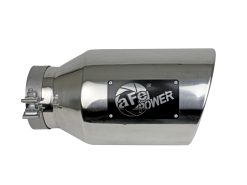 aFe Power Universal 5in Inlet 8in Outet MACH Force-XP Clamp-On Exhaust Tip - Polished - Image 2