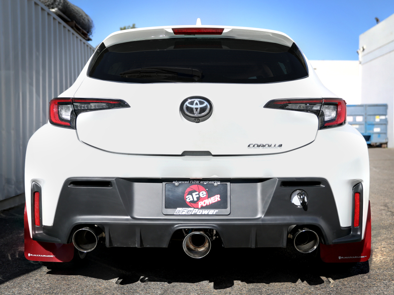 aFe 23-24 Toyota GR Corolla L3 1.6L (t) Gemini XV 3in to 2-1/2in Cat Back Exhaust w/ Polished Tips - Image 5