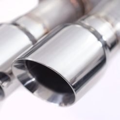 Stainless Works 18+ Ford Mustang GT 3in Legend 304SS Catback w/ H-Pipe Quad Polished Tips (No Valve) - Image 11