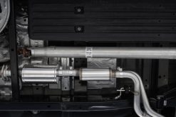 MBRP 2021+ Ford F150 Black Coated Dual Pre-Axle (Street Profile) 2.5in OD Tips 3in Cat Back Exhaust - Image 3