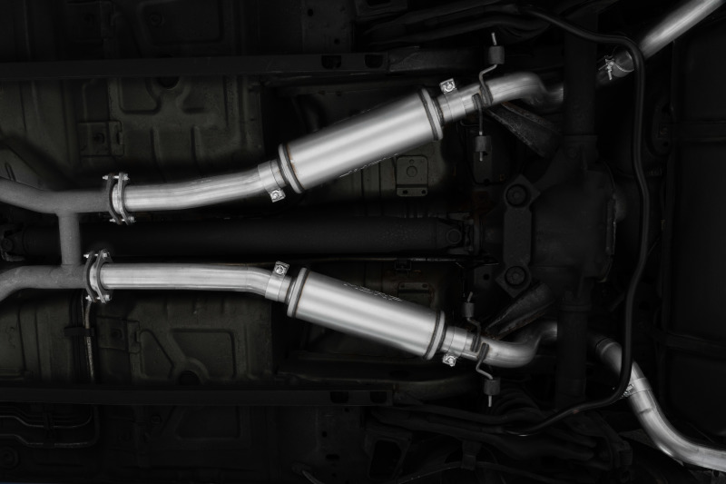 MBRP 99-04 Ford Mustang GT/Mach 1 2.5in Dual Split Rear AL Catback Exhaust w/ 3.5in Dual Wall Tips - Image 2