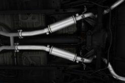 Alternative view of MBRP 99-04 Ford Mustang GT 4.6L 2.5in. Dual Split Rear AL Cat Back w/ 3.5in. Dual Wall Blk. Tips