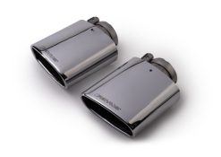 Remus 2014 Seat Leon Cupra 142x72mm Angled/Angled Chromed Tail Pipe Set