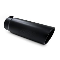 MBRP Universal Tip 6in OD Angled Rolled End 5in Inlet 18in Lgth Black Finish Exhaust - Image 3