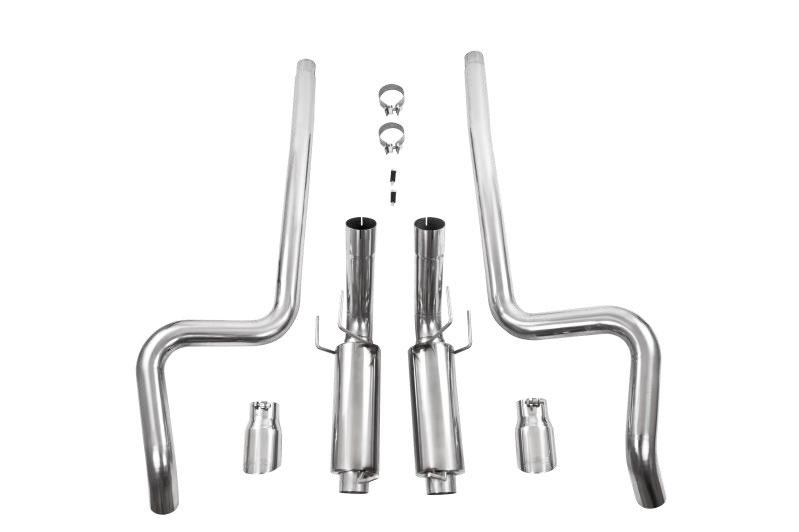 MBRP 11-14 Ford Mustang GT 5.0L Dual Split Rear Race Version AL 3in Cat Back Exhaust System - Image 4