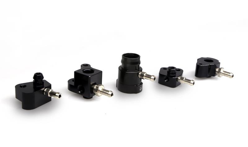 Turbosmart Boost Reference Adapter 2015+ Ford Mustang Ecoboost - Black - Image 2