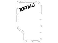 Alternative view of aFe 20-21 Ford Truck w/ 10R140 Transmission Pan Black POWER Street Series w/ Machined Fins