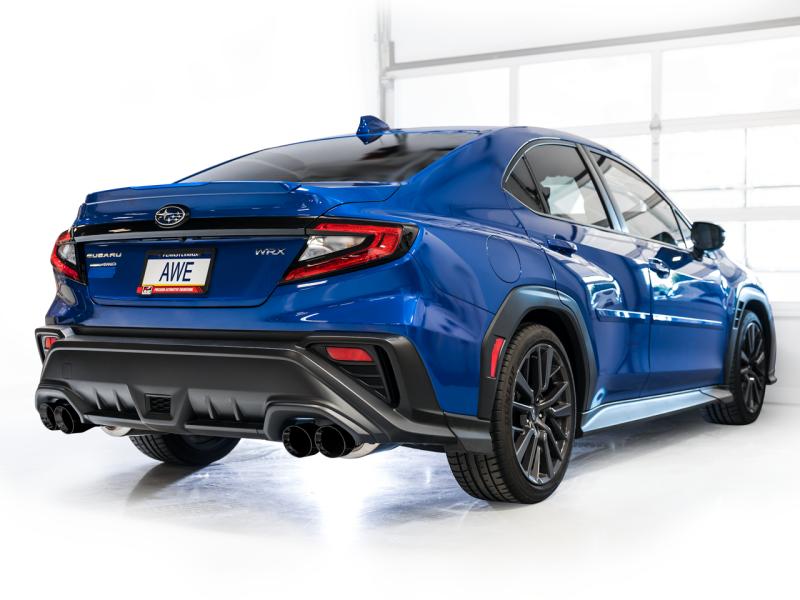 AWE Tuning 2022+ VB Subaru WRX Touring Edition Exhaust - Diamond Black Tips - Image 7