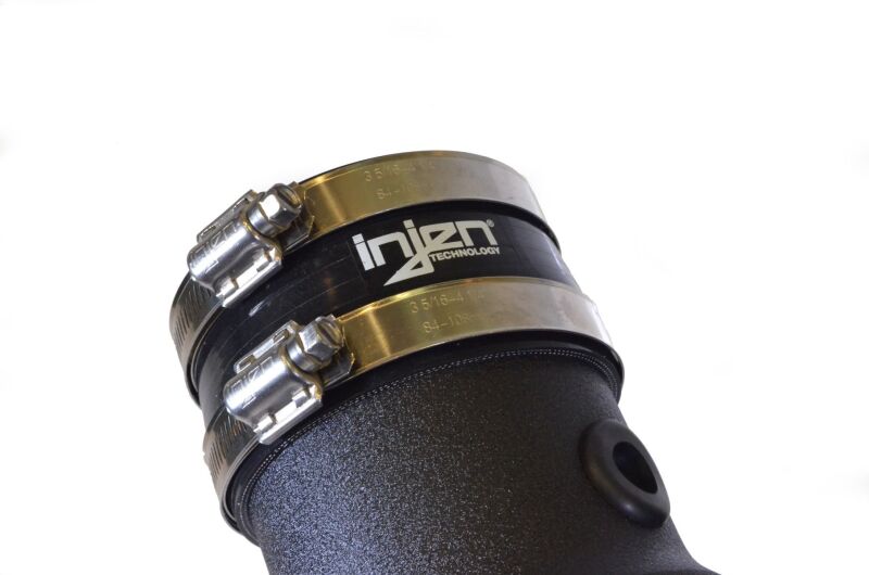 Injen 11-20 Dodge Challenger SRT-8 6.4L V8 Wrinkle Black Power-Flow Short Ram Intake - Image 4