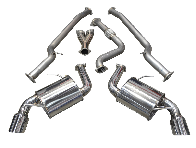 Injen 16-20 Chevy Camaro 2.0L 4 Cyl Full 3in Cat-Back Stainless Steel Exhaust w/SS Flanges & Y Pipe - Image 4