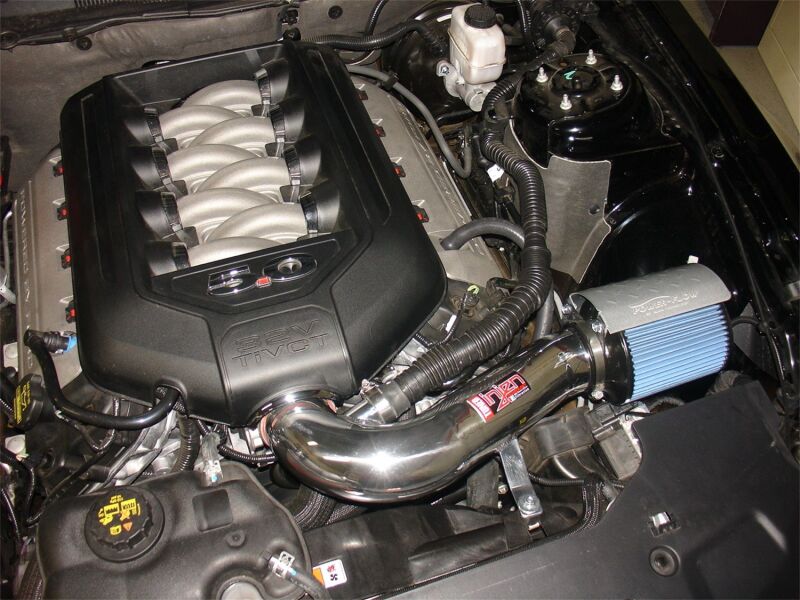 Injen 11 Ford Mustang GT V8 5.0L Power-Flow Polished Short Ram Air Intake w/ MR Tech & Heat Shield - Image 5