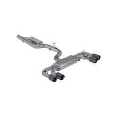 Alternative view of MBRP 15-19 VW Golf R 3 in Cat Back w/ 4 in OD Quad Carbon Fiber Tips - T304
